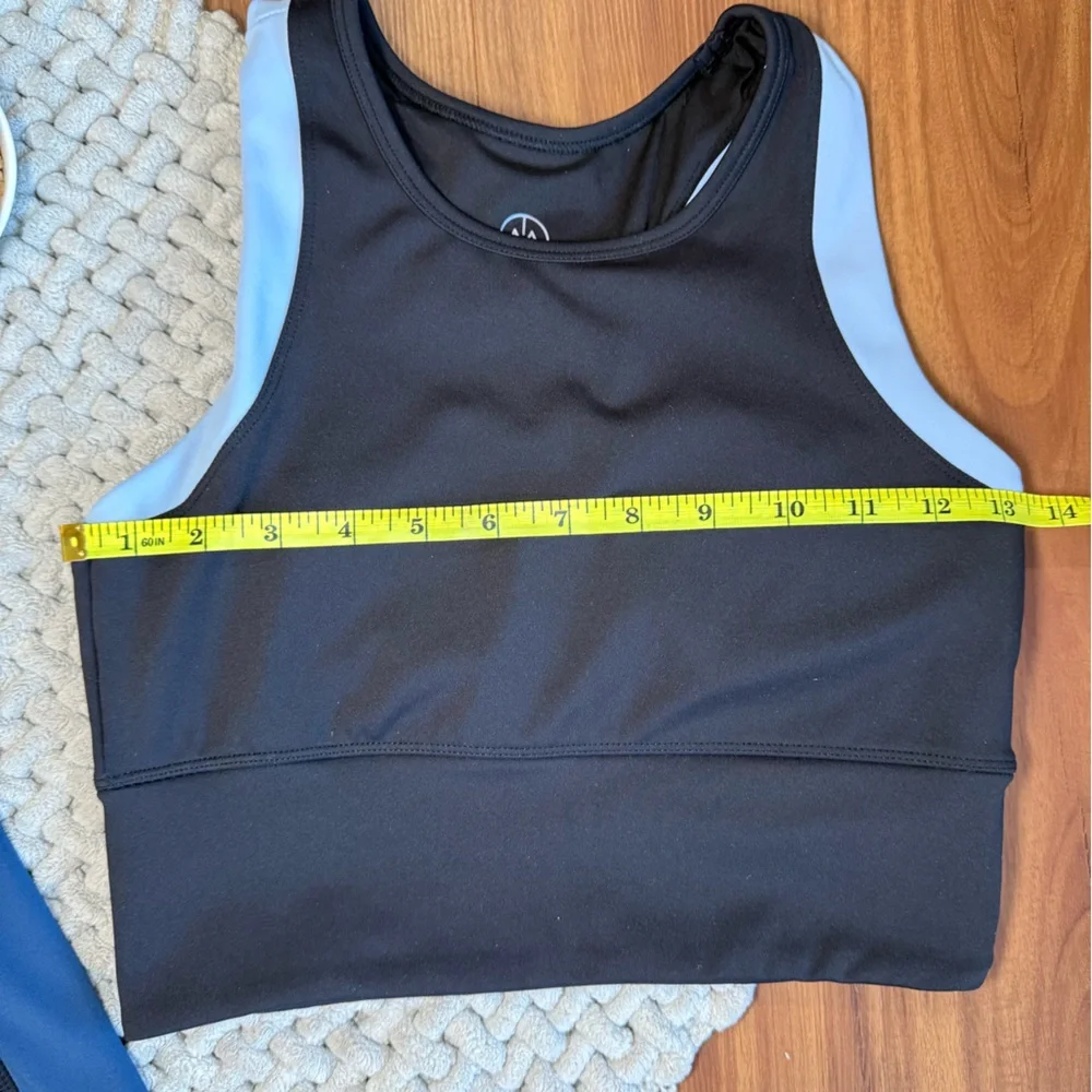 Move Theology | Women’s Colorblock Matching Legging and Bra Set | Small